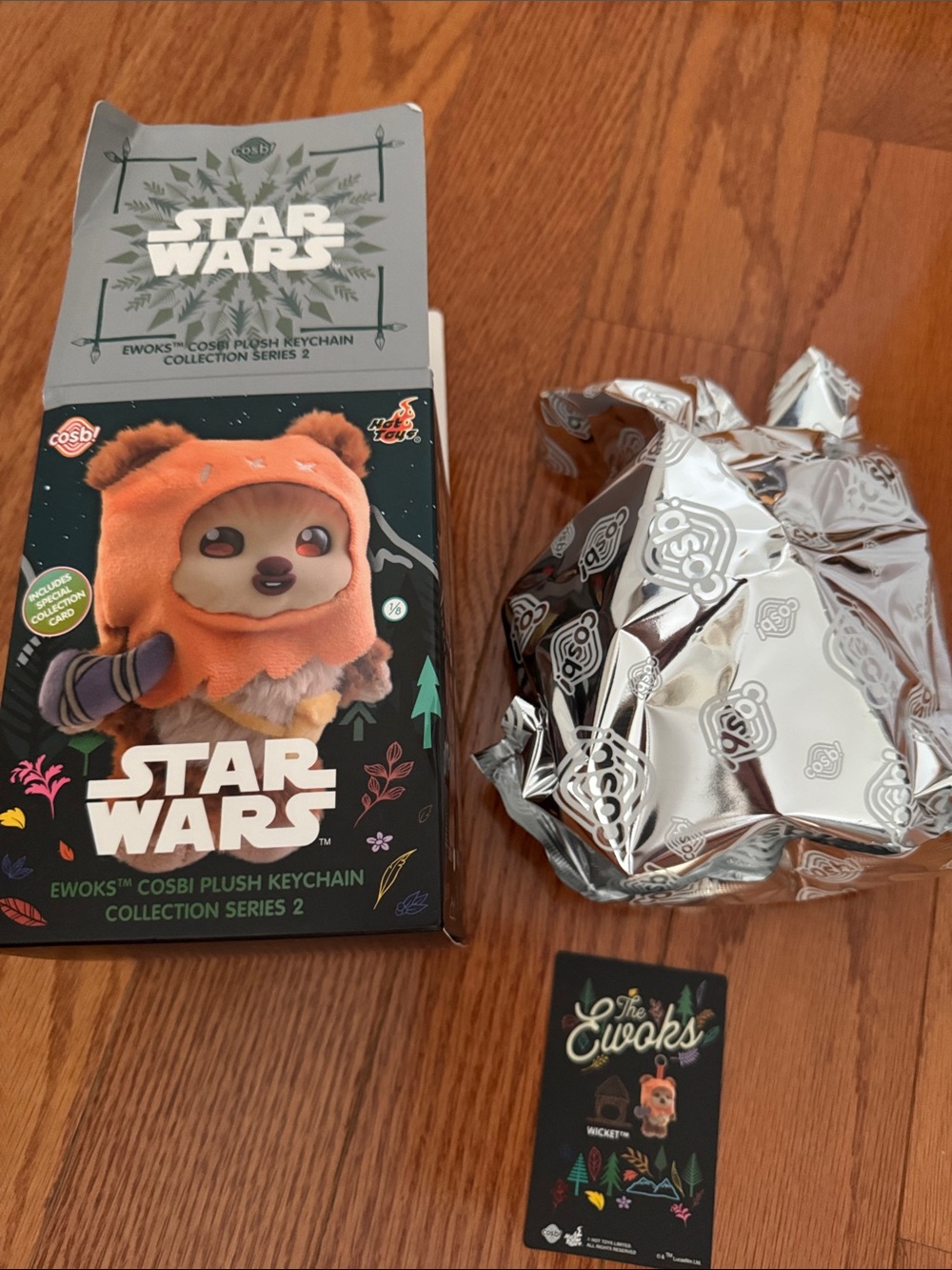 Star Wars Ewoks Cosbi Plush Keychain Collection Series 2 Wicket SEALED